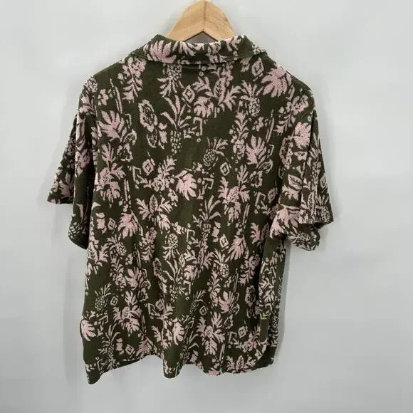 THE UPSIDE NWT Evereve Cocos Stella Collared Terry Cloth Shirt // L - Picture 8 of 15